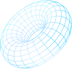 3D wireframe torus